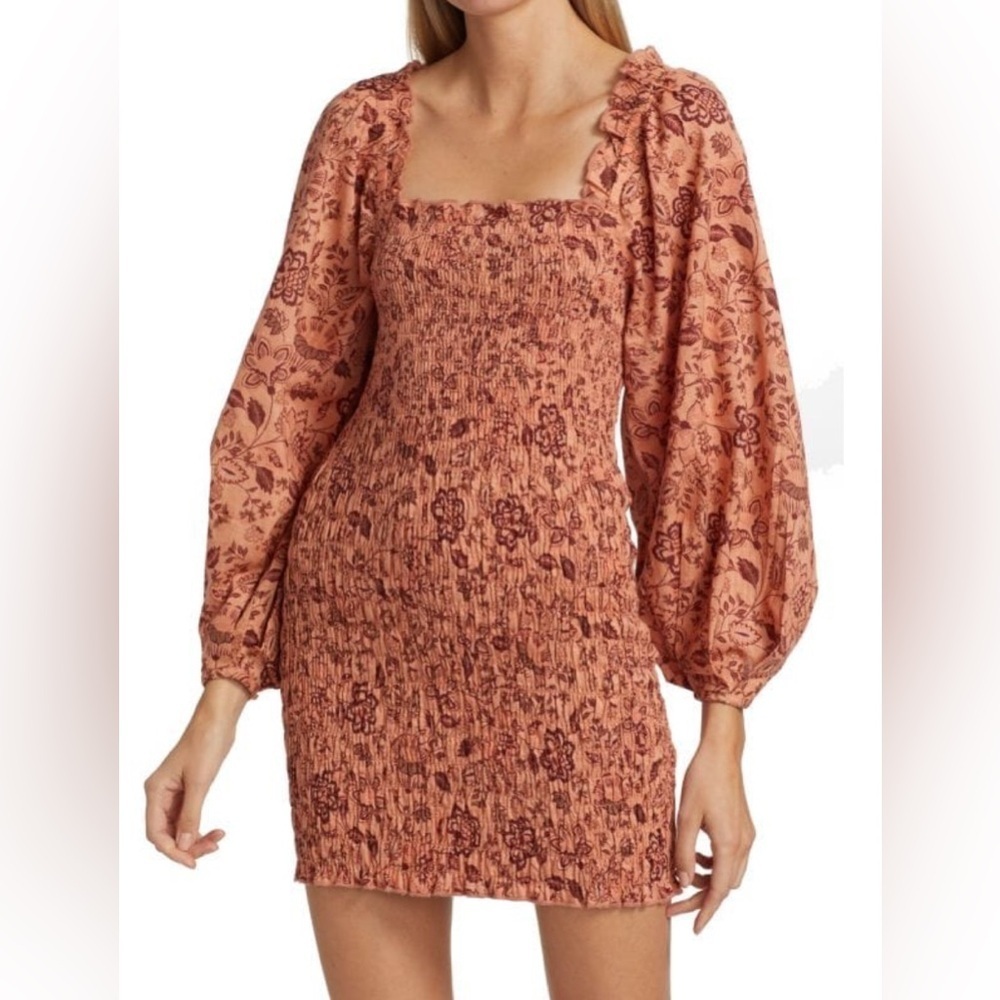 FREE PEOPLE Smock It To Me Minidress, Size M